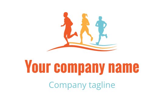 Running logo