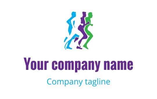 Running logo