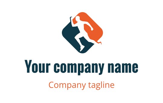 Running logo