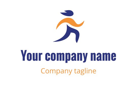 Running logo
