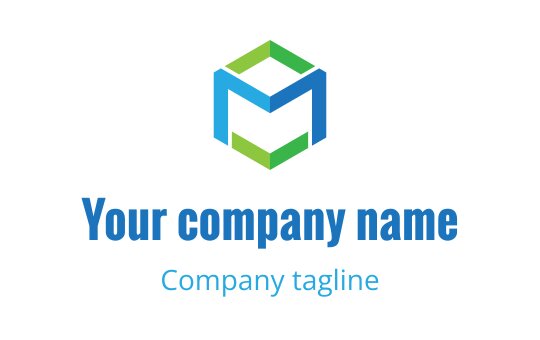 M logo