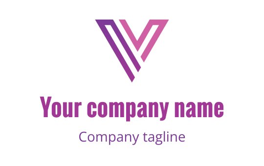 V logo