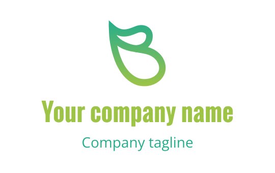 B logo