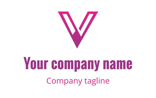 V logo