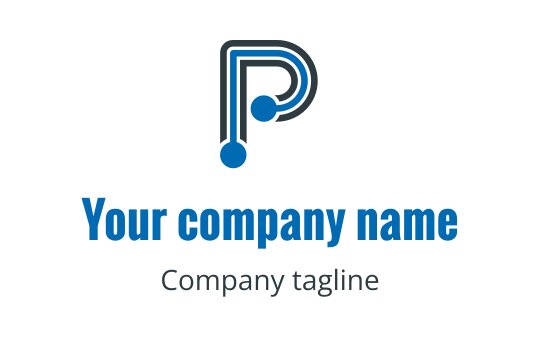 P logo
