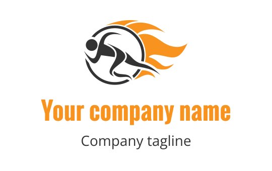 Running logo