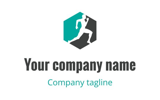 Running logo