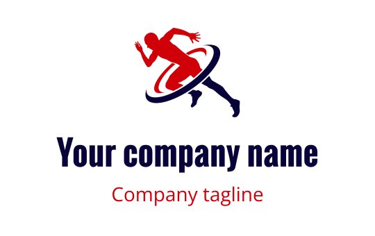 Running logo