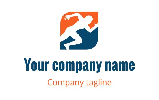 Running logo