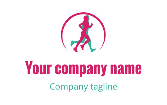 Running logo