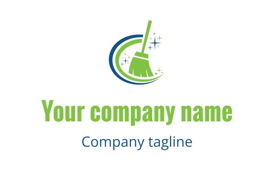 Cleaning service logo