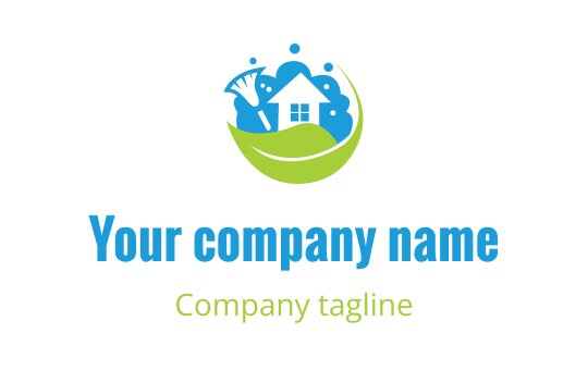 Cleaning service logo