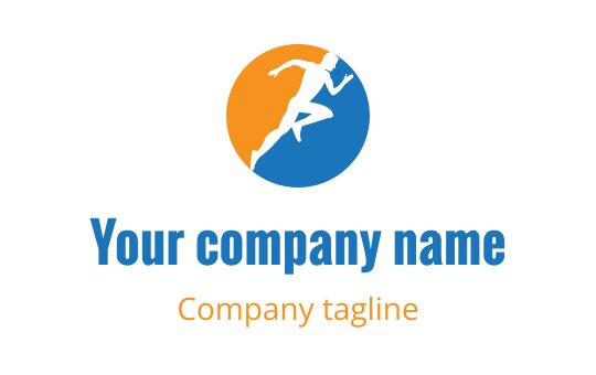 Running logo