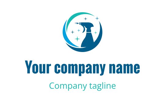 Cleaning service logo