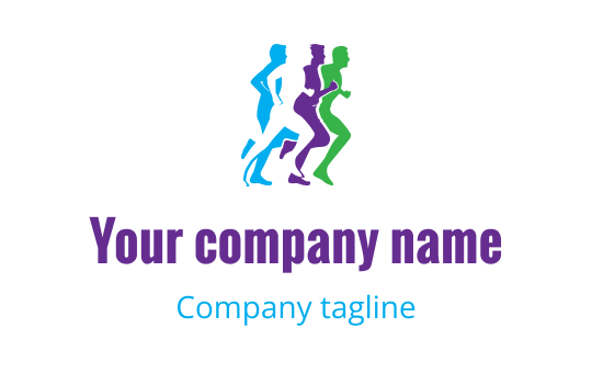 Running logo