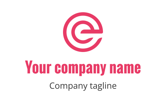 E logo