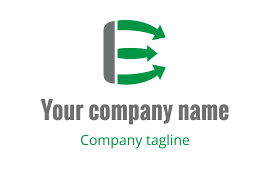 E logo