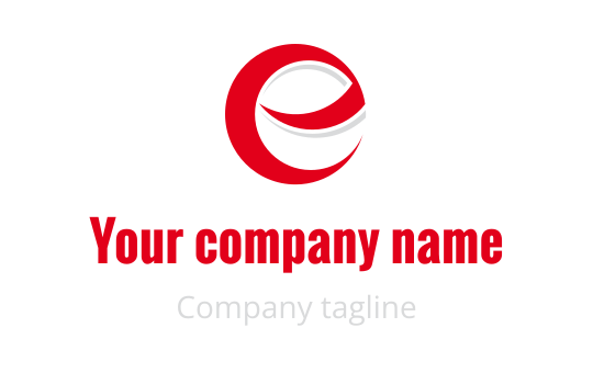 E logo