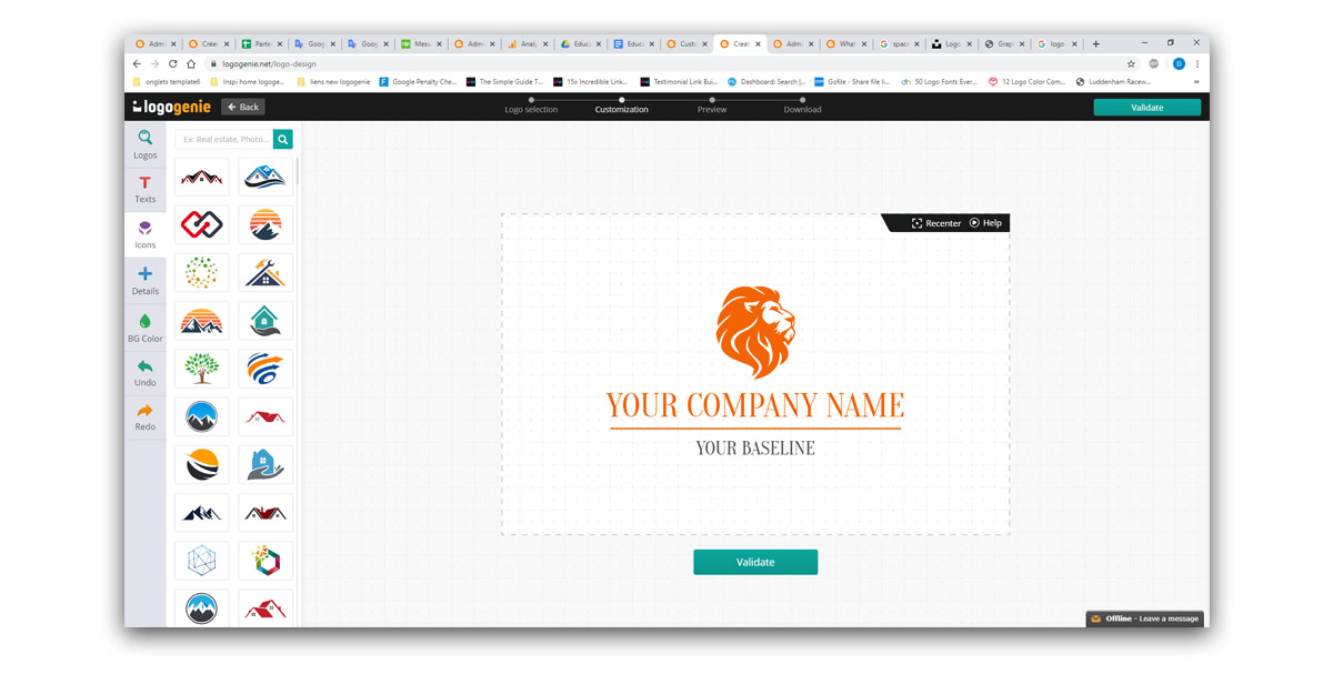 Le créateur de logos de Logogénie Le créateur de logos de Logogénie