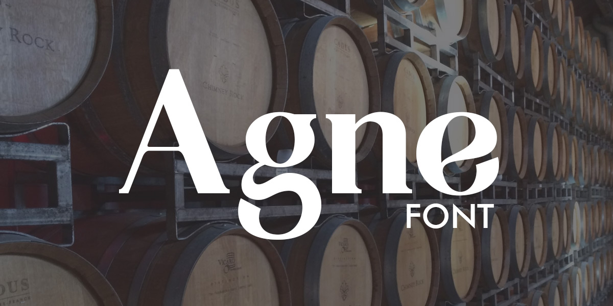 Font Agne Logogenie Font Agne Logogenie