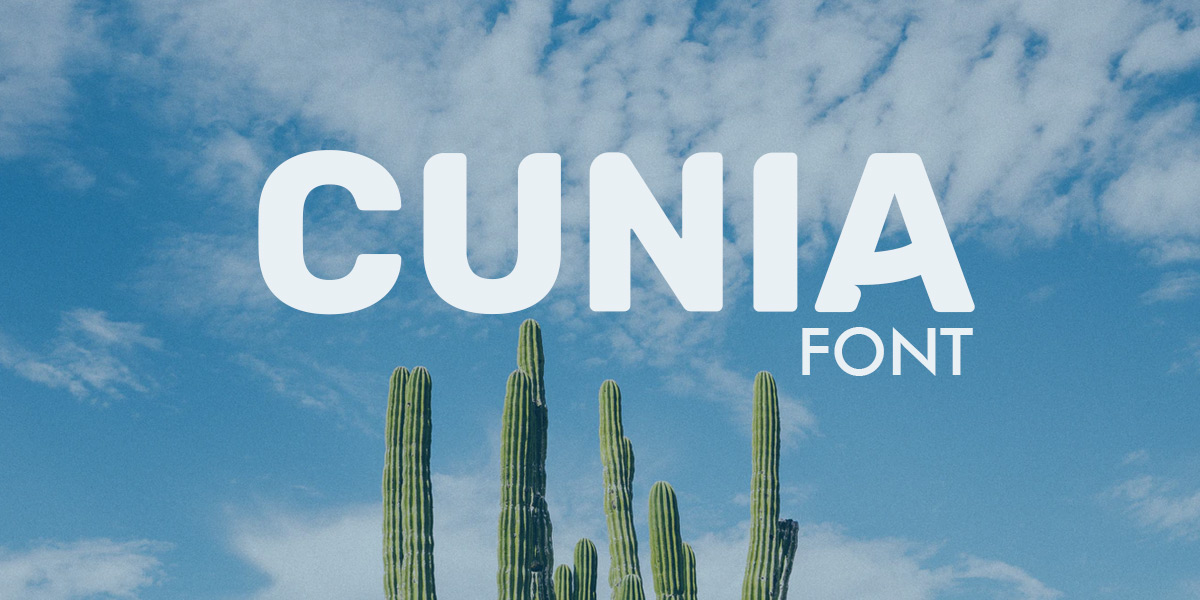 Font Cunia Logogenie Font cunia