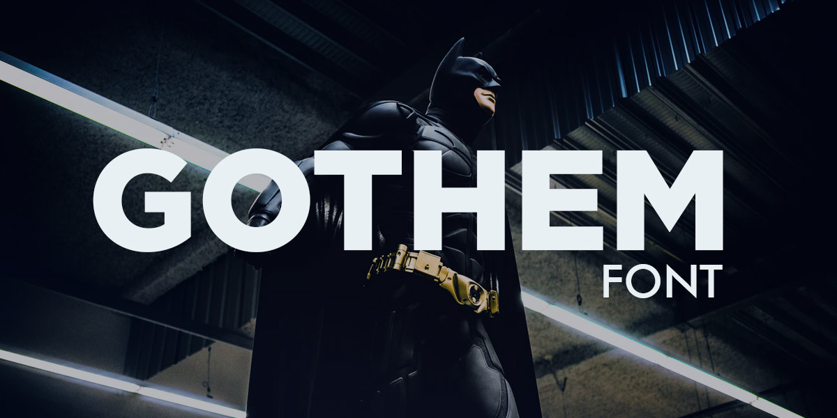 Font Gothem Logogenie Font gothem