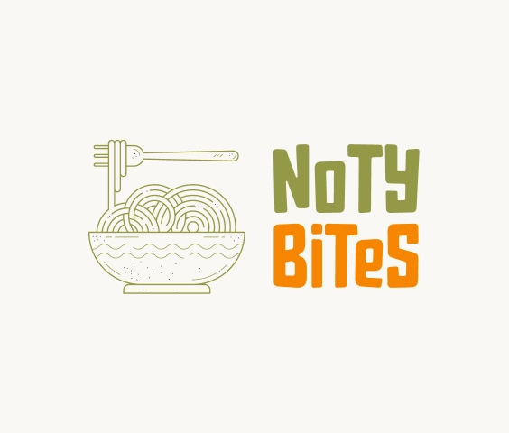 Creative noodle restaurant logo