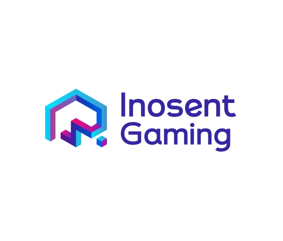 Modern gaming logo with geometric letter icon