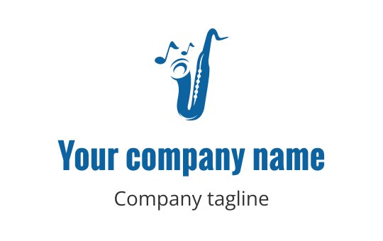 Saxophone logo