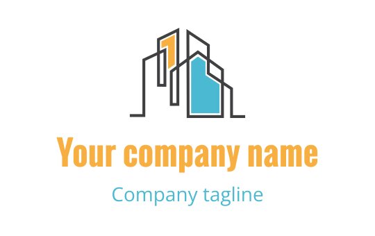 Real estate, property logo