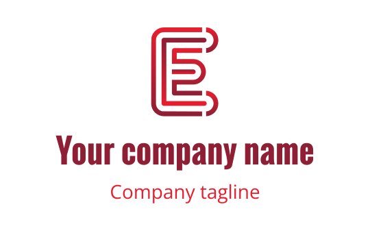 E logo
