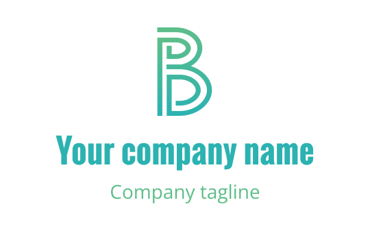 B logo