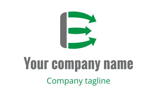 E logo