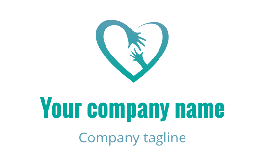 Modern blue infinity logo design with a circular accent