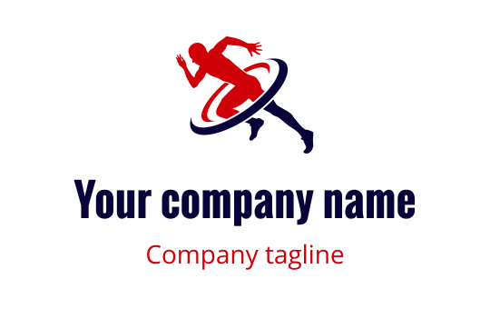 Running logo