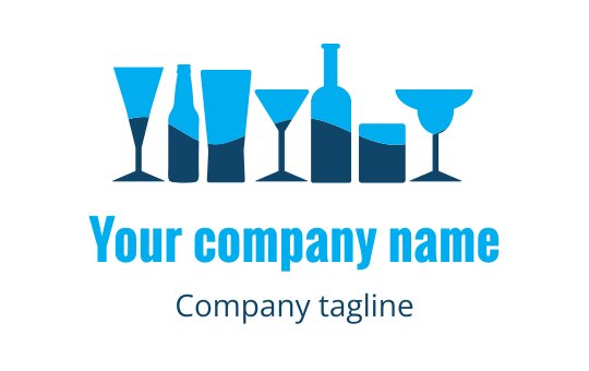 Food, drinks, restaurant logo