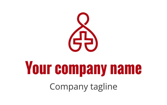Maroon logo featuring a cross symbol, representing the Christian community.