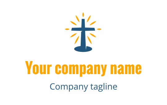 Teal and orange logo featuring a stylized cross for the cross industry.
