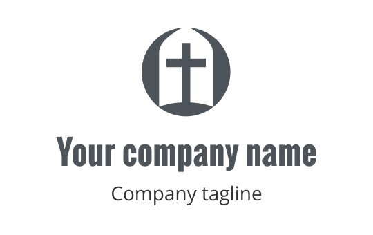 Gray logo featuring a stylized cross design for the cross industry.