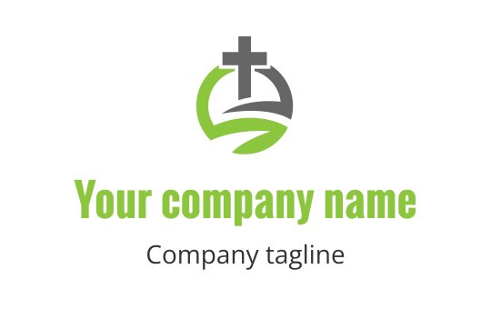 Gold cross logo design for the Cross industry, featuring a sleek and modern style.