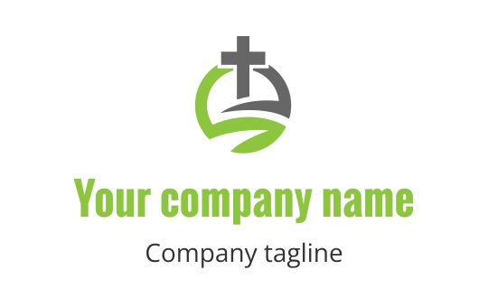 Gold cross logo design for the Cross industry, featuring a sleek and modern style.