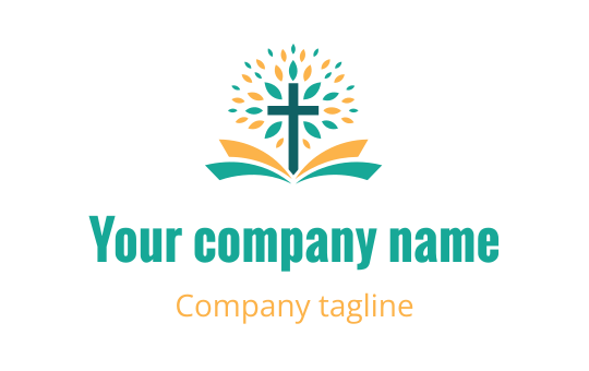 Teal and coral logo featuring a stylized cross design for the cross industry.