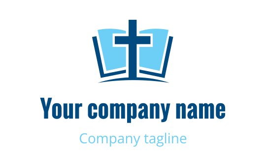 Teal and blue logo featuring a stylized cross for the Cross industry.