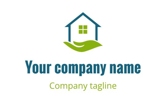 Green house logo